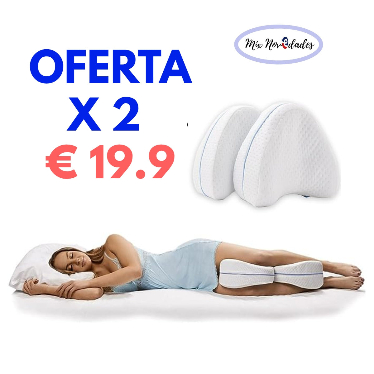 Almohada ortopédica piernas