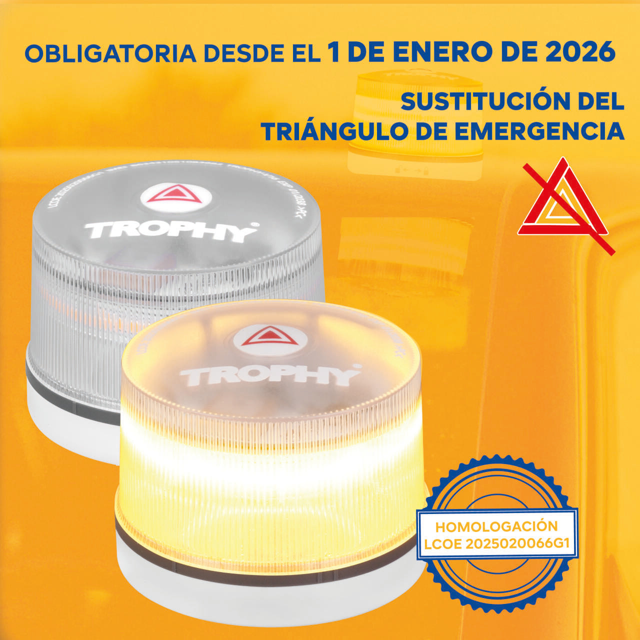 luz v16 homologada dgt - geolocalizable