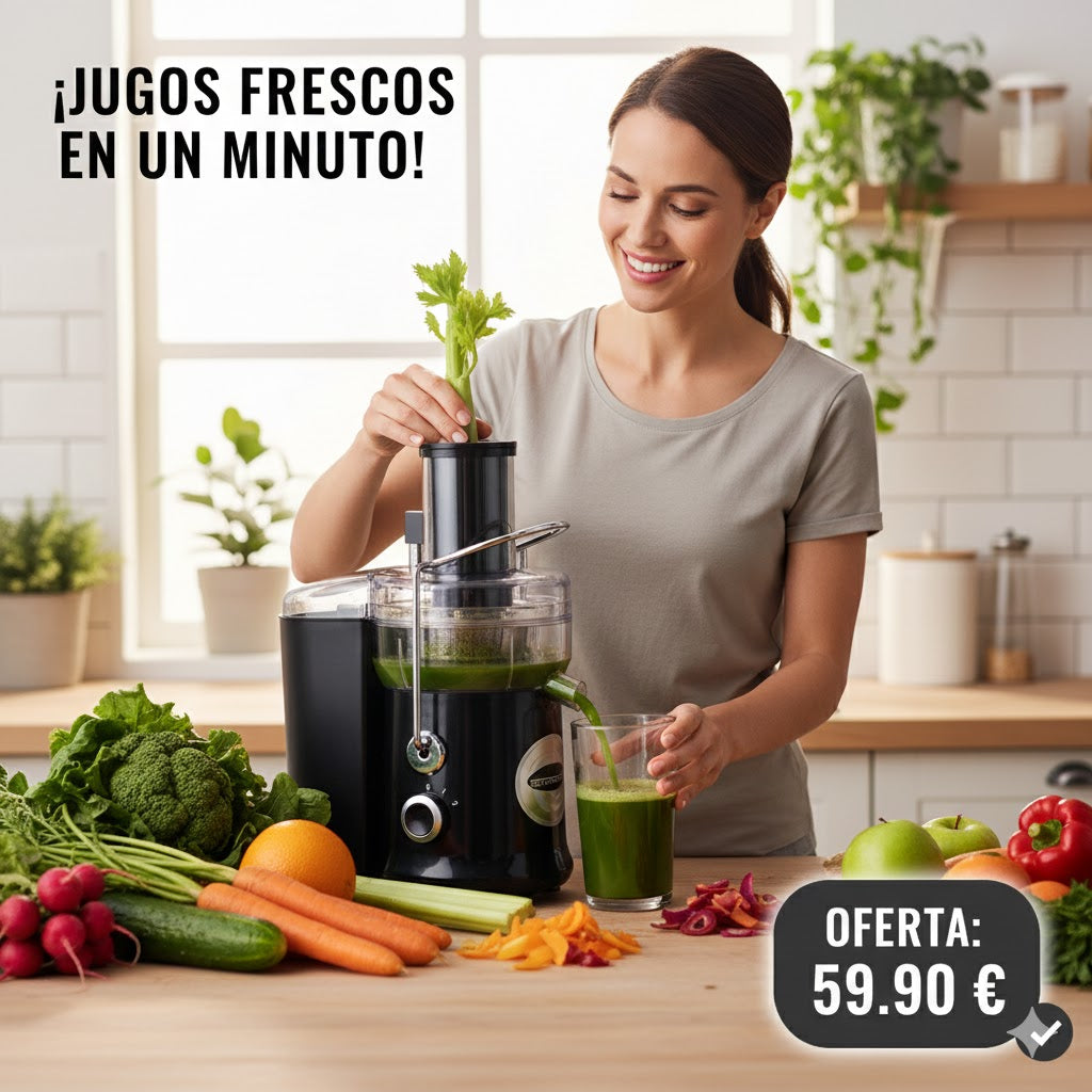 ¡El exprimidor que se limpia solo!