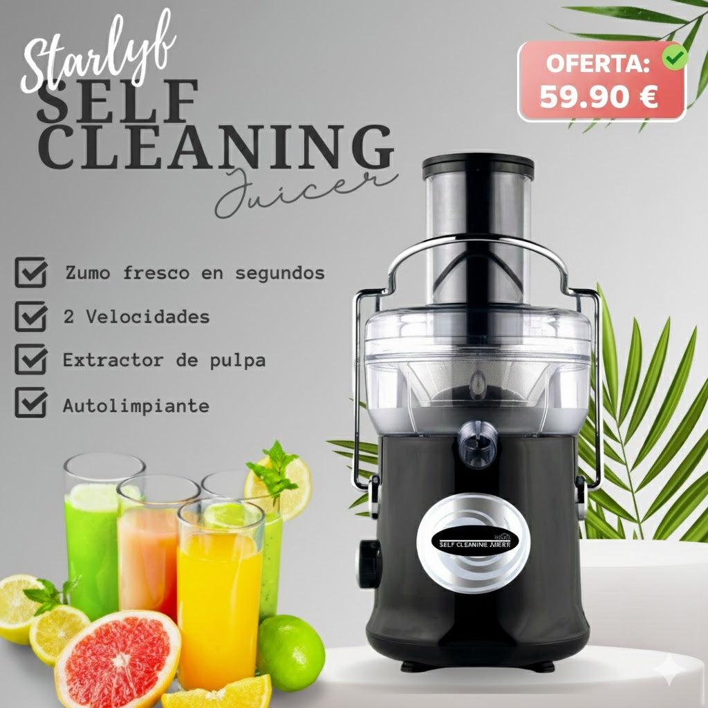 ¡El exprimidor que se limpia solo!