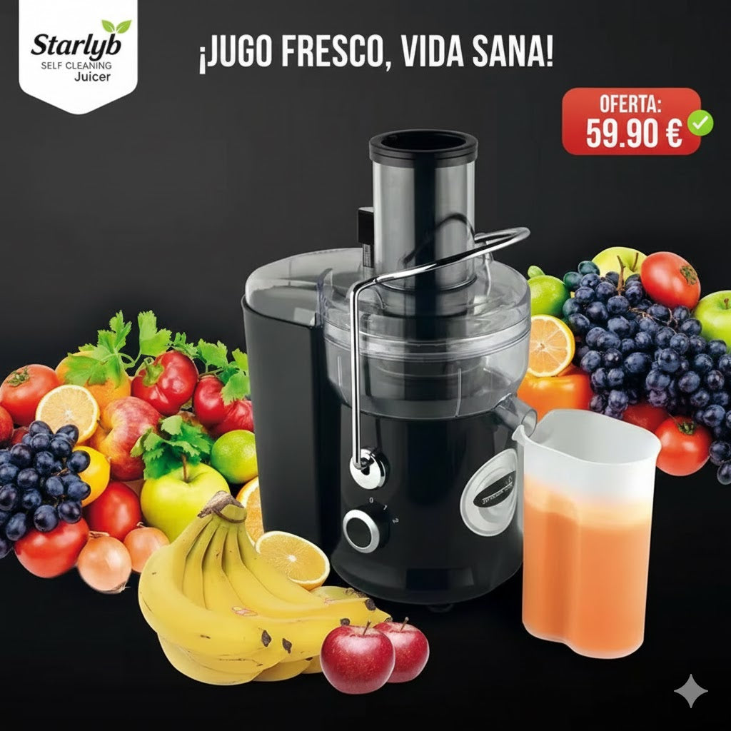 ¡El exprimidor que se limpia solo!