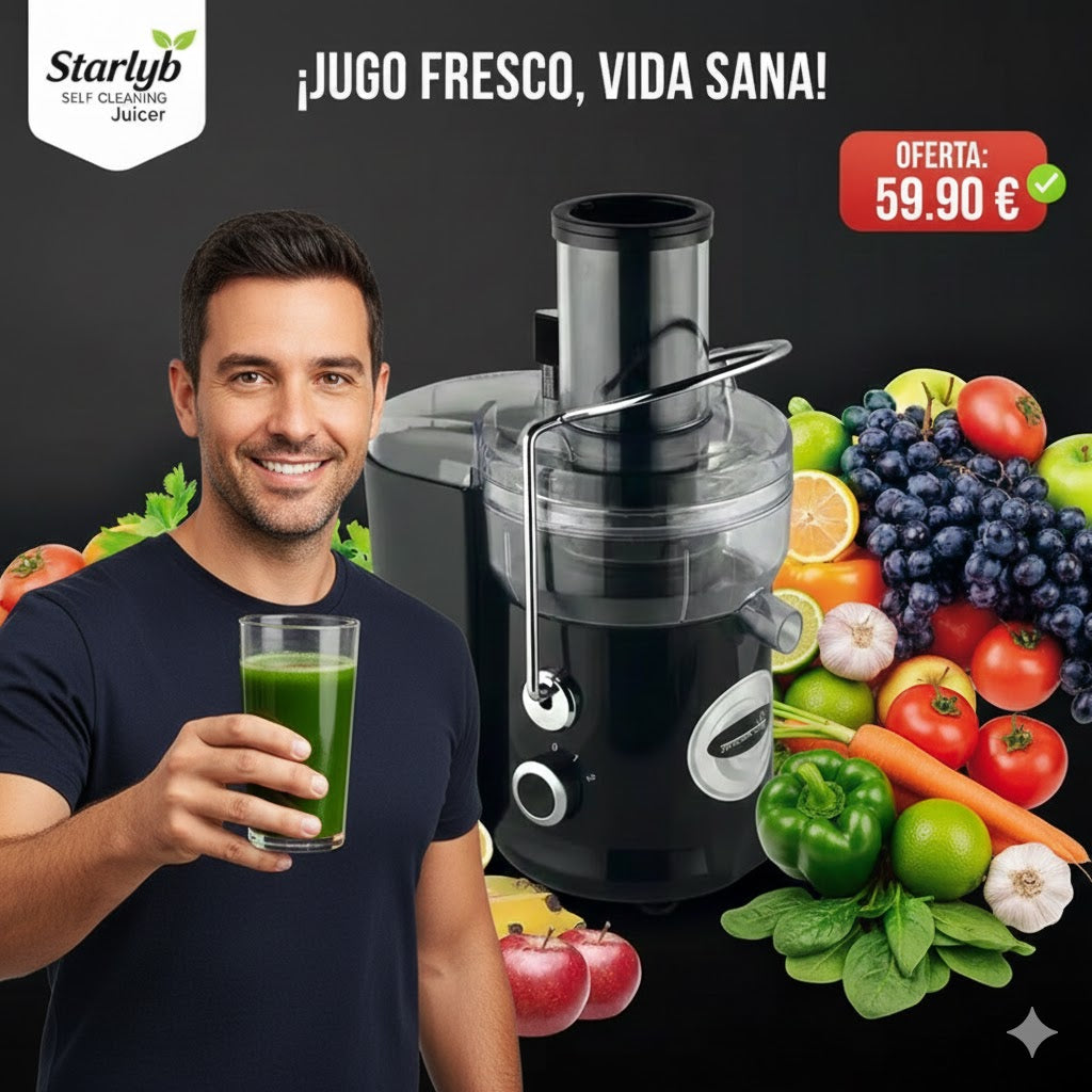 ¡El exprimidor que se limpia solo!