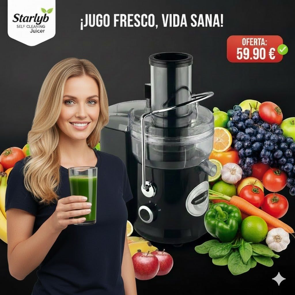 ¡El exprimidor que se limpia solo!