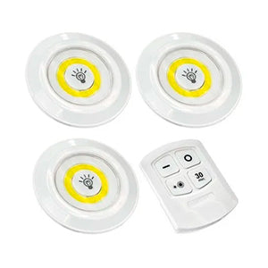 Luces LED inalámbricas x3 con mando